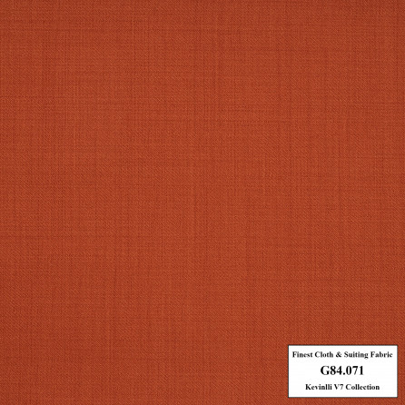 G84.071 Kevinlli V7 - Vải Suit 80% Wool - Cam
